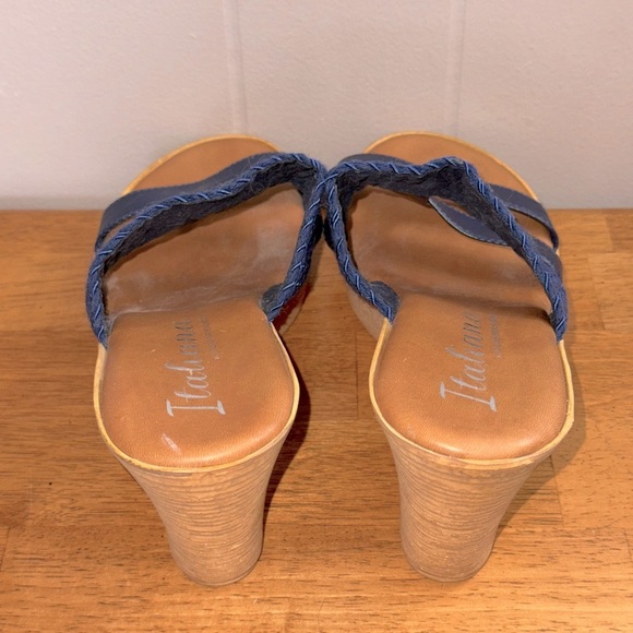 Italiana by Italian Shoemakers • Mandii Wedge Sandals - Picture 8 of 10